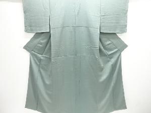 未使用品　ふくれ織　よろけ縞模様小紋着物